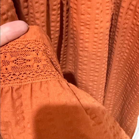 Torrid Orange Puff Sleeve Dress - Picture 6 of 7